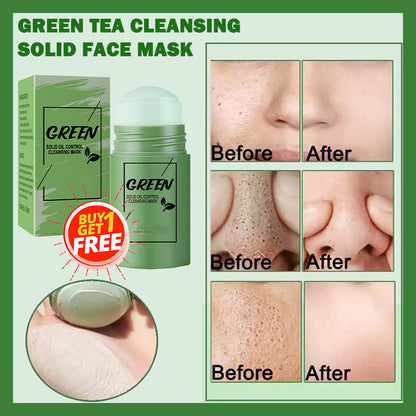 💥Big Discount Today - The Most Popular Green Tea Cleansing Solid Face Mask