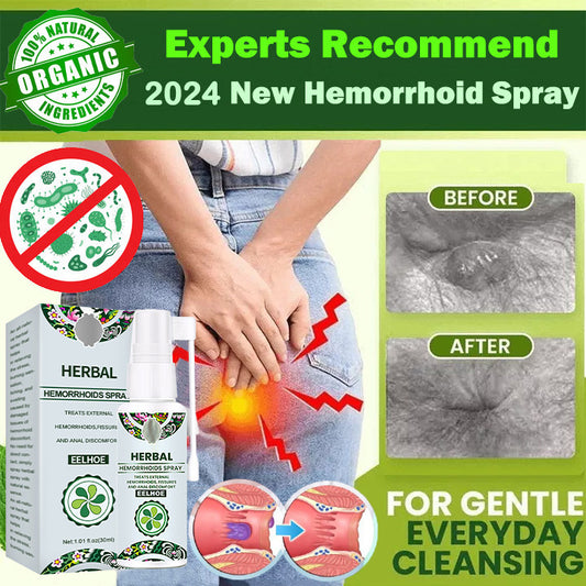 💥2024 Experts Recommend Product - New Upgraded Formula Herbal Hemorrhoids Spray【Permanent Removal & No Recurrence】