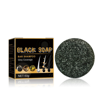 💥2024 New Hair Darkening Shampoo Soap - Hair Turns Black - Prevent Hair Loss - Nourishes Hair Growth