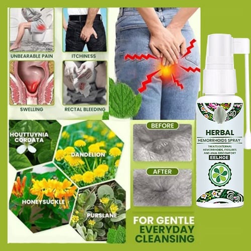 💥2024 Experts Recommend Product - New Upgraded Formula Herbal Hemorrhoids Spray【Permanent Removal & No Recurrence】