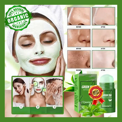 💥Big Discount Today - The Most Popular Green Tea Cleansing Solid Face Mask