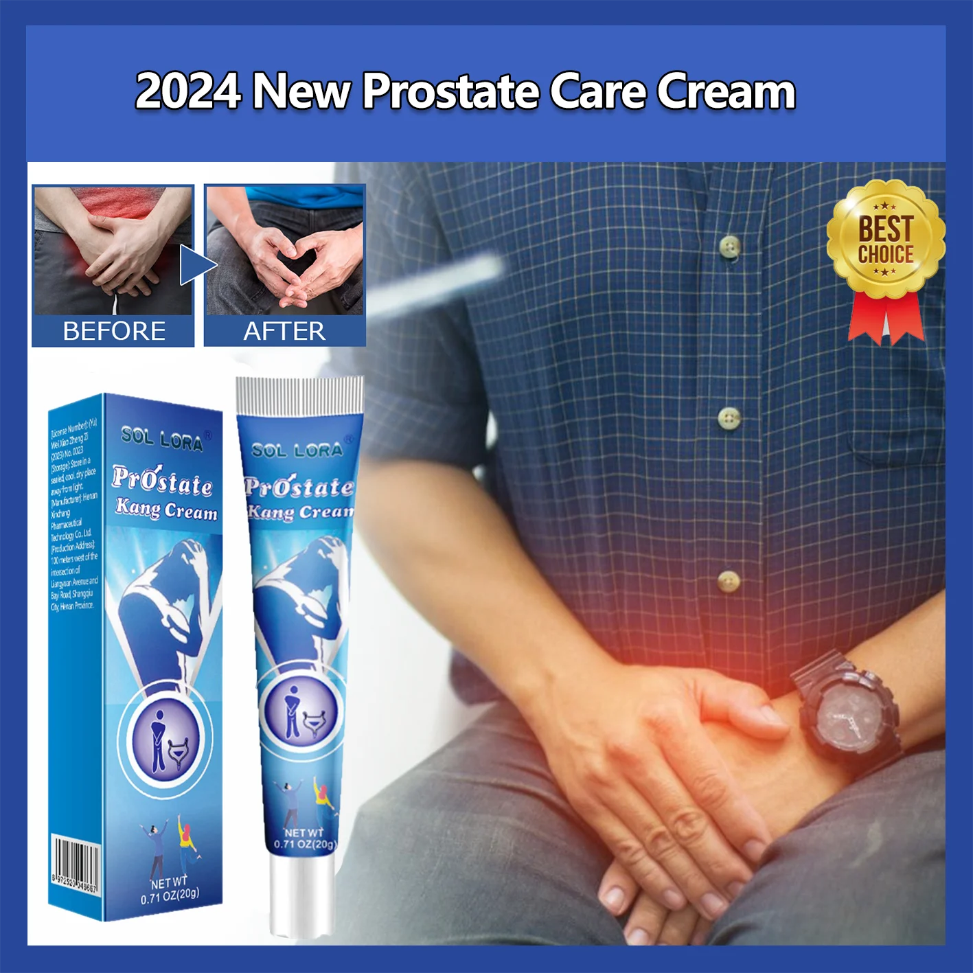 💥2024 Expert Recommended Products - Men's Prostate Care Cream ✅ To Regain Men's Health, There Is No Time To Lose!